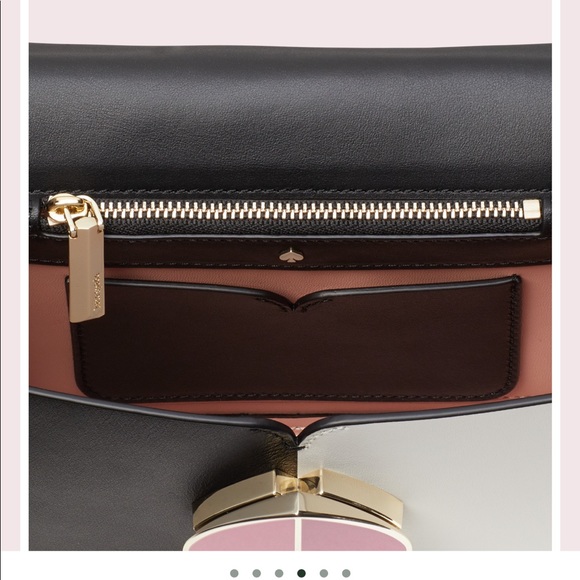 KATE SPADE NICOLA BICOLOR TWISTLOCK SMALL FLAPBAG - Picture 8 of 8